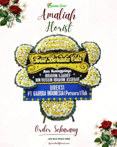Papan Bunga Duka di Kebon Padangan