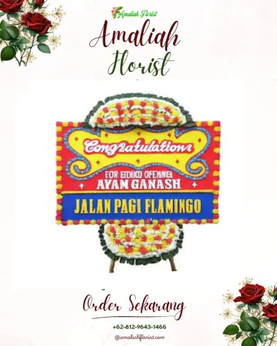 Bunga Papan Congratulation di Kebon Padangan